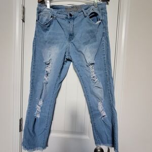 V.I.P. Light Blue Denim Jeans Sz-16